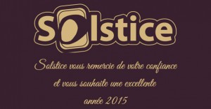 Solstice Analyse vous présente ses vœux pour 2015