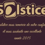 Solstice Analyse vous présente ses vœux pour 2015
