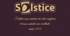 Solstice Analyse vous présente ses vœux pour 2015